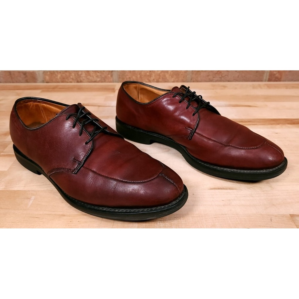 Allen Edmonds Shoes Mens Size 9 D Kennett Merlot Leather Split Toe Oxfords